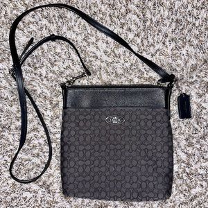 Authentic Coach purse blk/gray